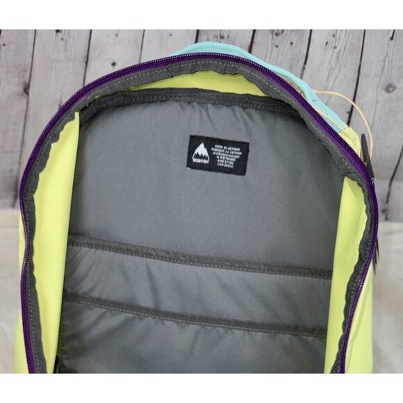 NWT BURTON US OPEN SNOWBOARDING Championships BackPack Bag Yellow Purple - Picture 8 of 8